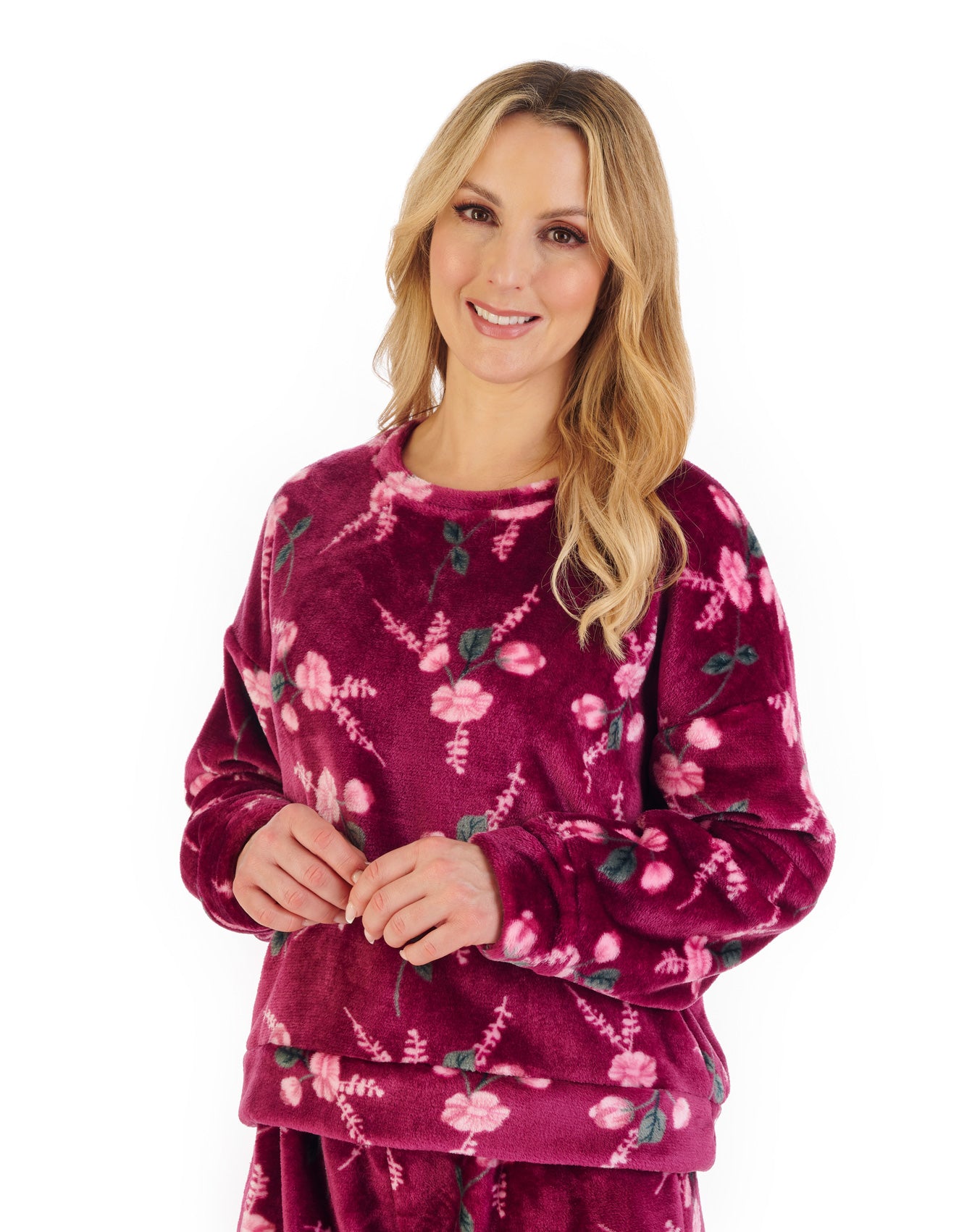 Floral Flannel Fleece Pyjama PJ06314