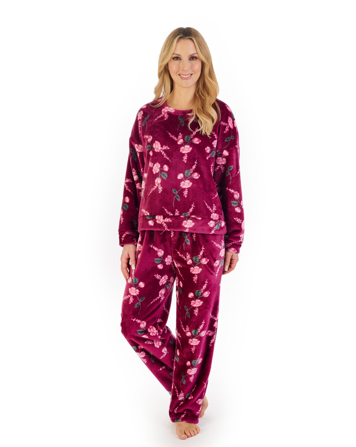 Floral Flannel Fleece Pyjama PJ06314