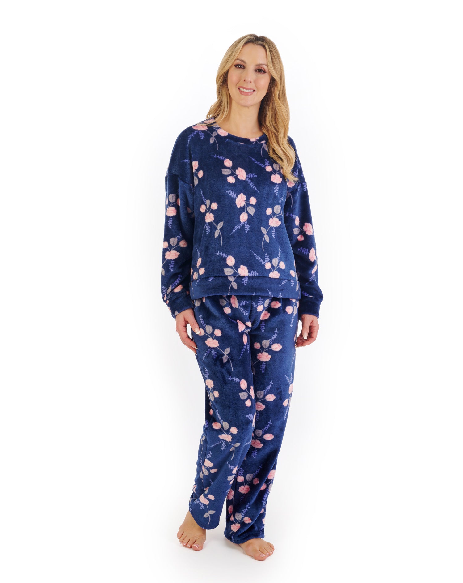 Floral Flannel Fleece Pyjama PJ06314